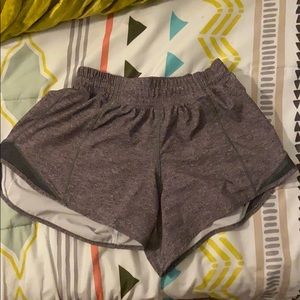 Lululemon Heather Grey Hotty Hot Shorts